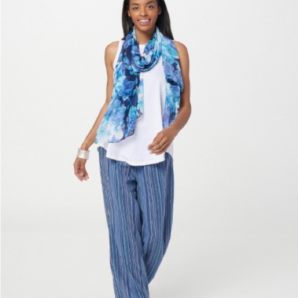 Isaac Mizrahi linen blend pants size 14 petite